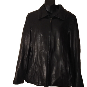 Winlit New York blank leather jacket. No size tag, please see measurements